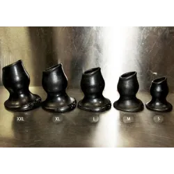 Oxballs Plug Tunnel Pig-Hole noir Small - 7 x 4.5 cm